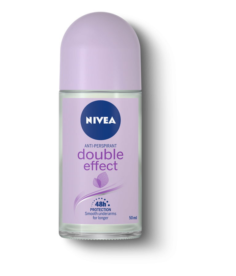 Nivea Women Double Effect, Anti-Transpirant Roll On, 1.6 oz | 50 ml