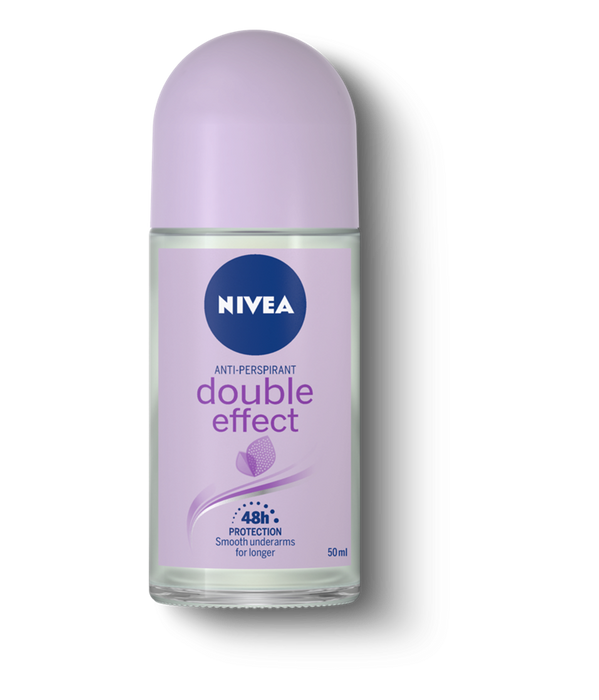 Nivea Women Double Effect, Anti-Transpirant Roll On, 1.6 oz | 50 ml