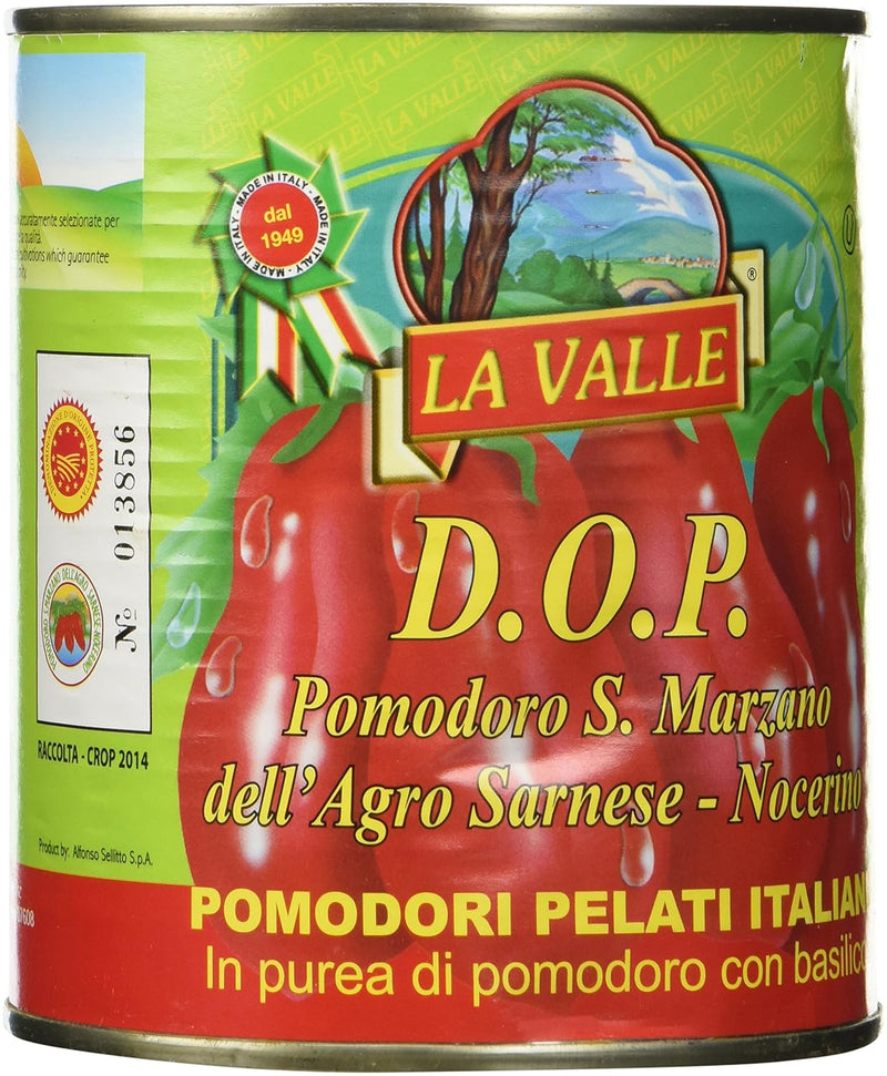La Valle  D.O.P San Marzano Tomato Italian Peeled Tomatoes, 28oz