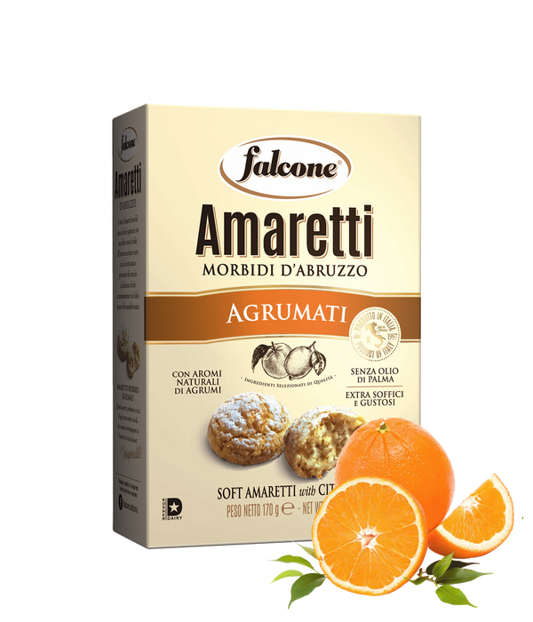 Falcone Soft Amaretti With Citrus, 5.9 oz | 170g