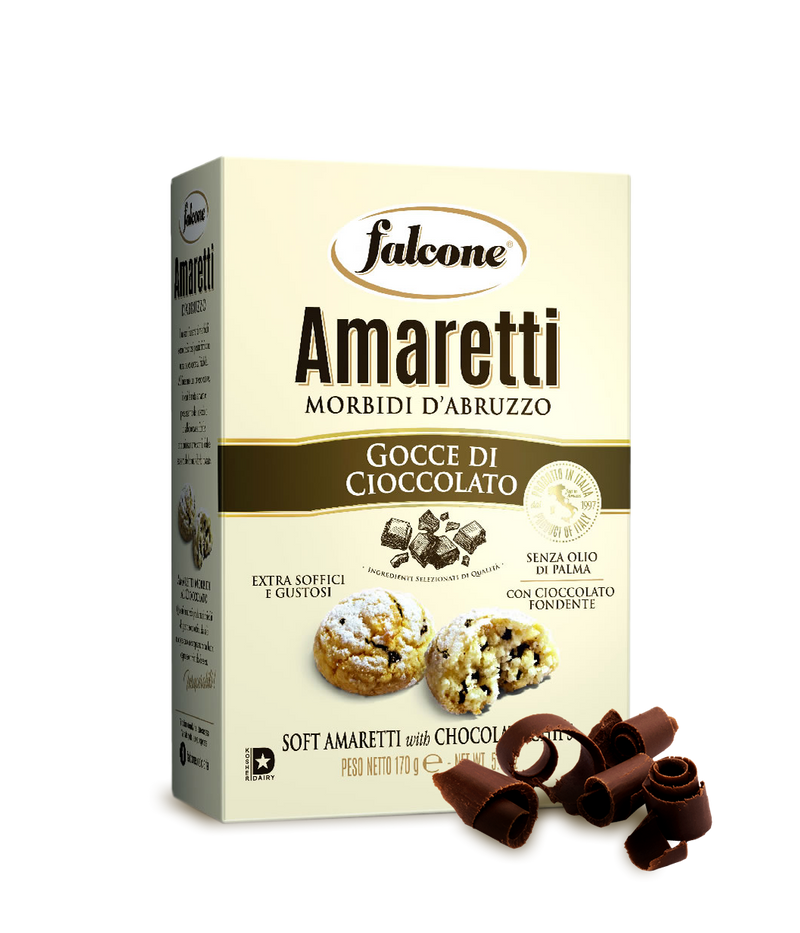 Falcone Classic Soft Amaretti With Chocolate Chips, 5.9 oz | 170g