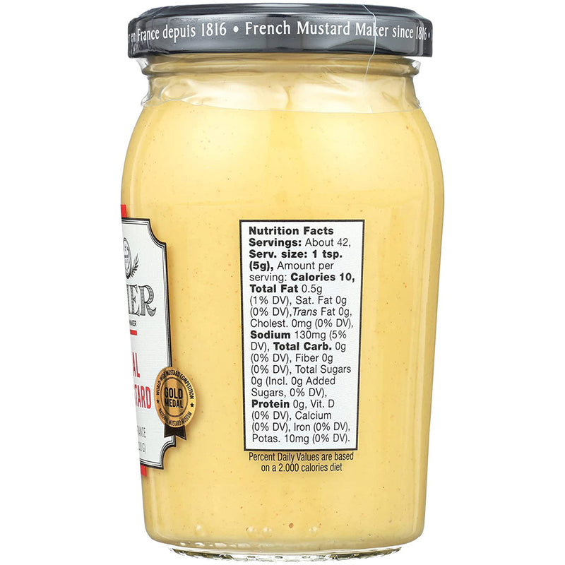 BORNIER Original Dijon Mustard, 7.4 Ounce