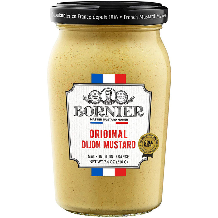 BORNIER Original Dijon Mustard, 7.4 Ounce