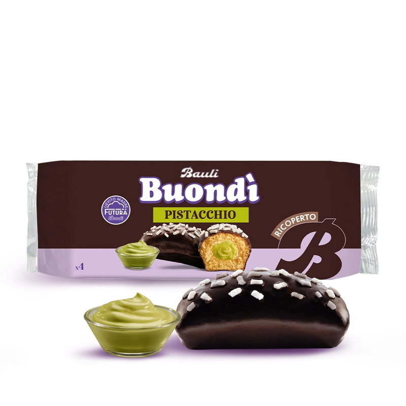 Bauli Buondi Chocolate Covered w/ Pistachio Filling, 276g | 9.73 oz