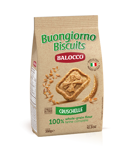 Balocco Cruschelle Whole Wheat Biscuits Cookies, 26.3 oz | 700g