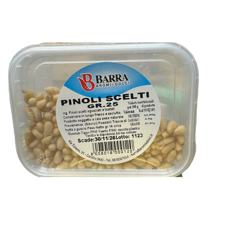 Barra Pine Nuts Pinoli, 25 gr