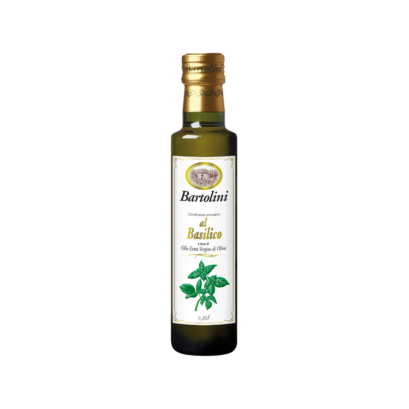 Bartolini Extra Virgin Olive Oil w/ Basil, 8.4 fl oz | 250 ml
