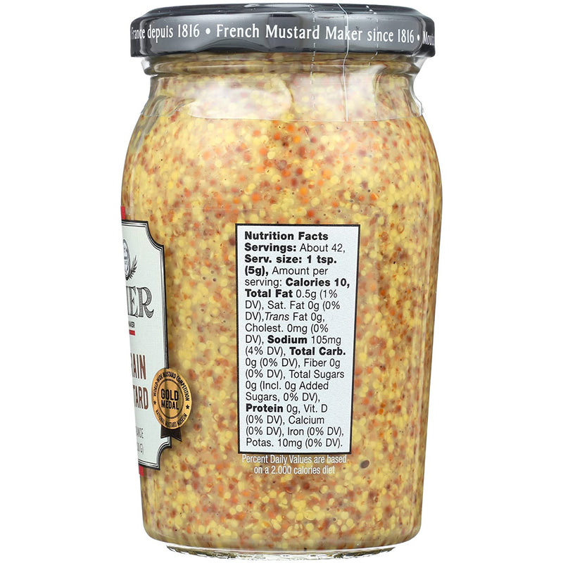 BORNIER Wholegrain Dijon Mustard, 7.4 Ounce
