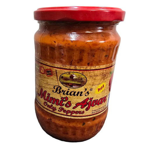 Brian's Mimi's Ajver HOT, Only Peppers, 20.4 oz | 580g