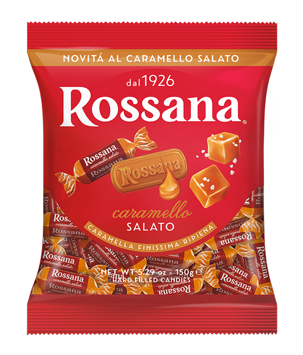 Fida Rossana Salted Caramel Hard Candies, 5.29 oz | 150g