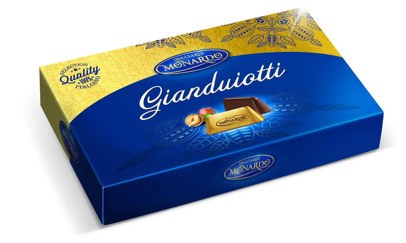 Dolciaria Monardo Gianduiotti in Blue Gift Box, 10.58 oz | 300g
