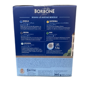 Caffè Borbone coffee packaging with text and branding