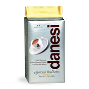 Danesi coffee package with a cup and saucer on a white background