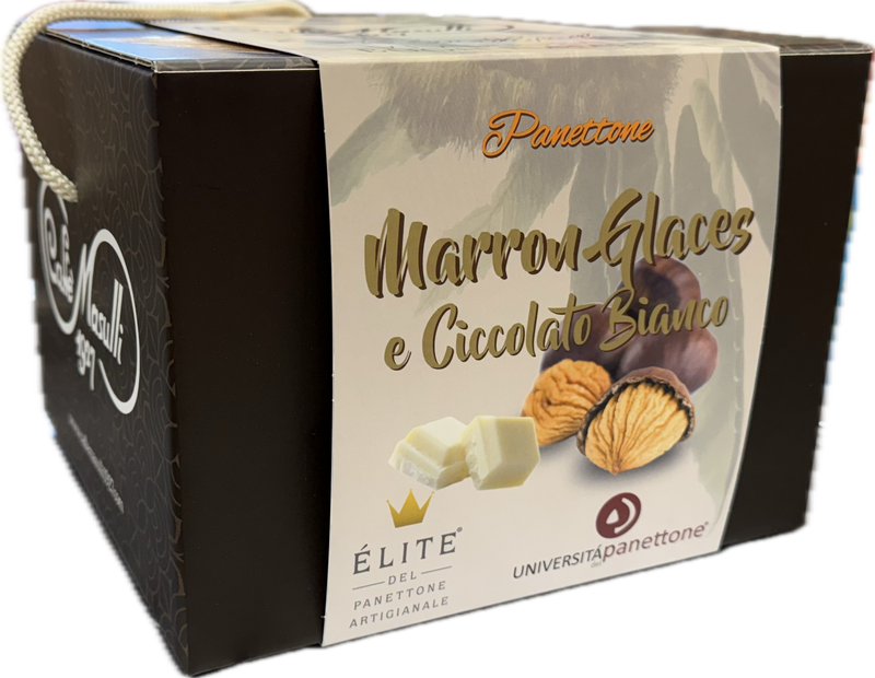 Caffe Masulli Panettone Marron-Glacés & White Chocolate, 35.27 oz | 1kg