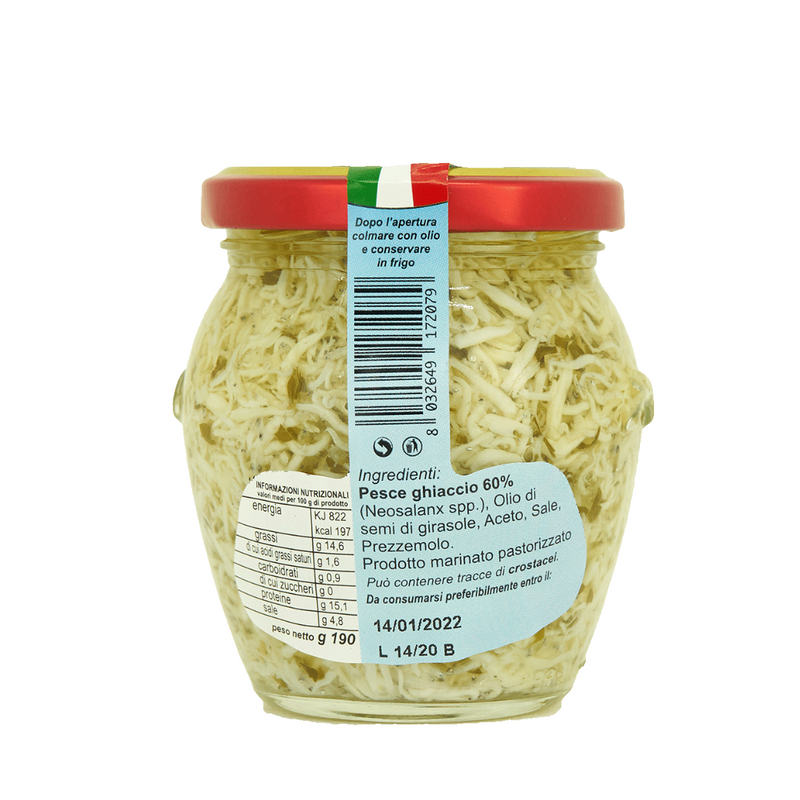 Tutto Conserve Marinated Baby Fish, Little Fish