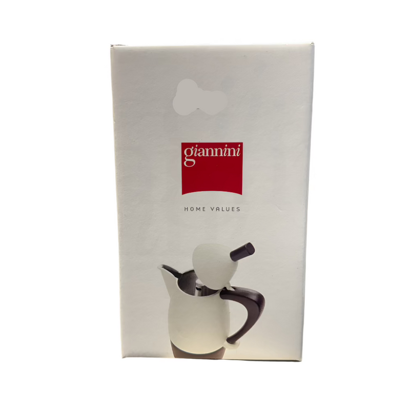 Carlo Giannini Chicca Black Handle, Espresso Coffee Maker Aluminium, 3/1 Cup