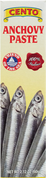 Cento Anchovy Paste 2.12 oz tube for Italian cooking, Caesar salad dressing, and pasta sauces.