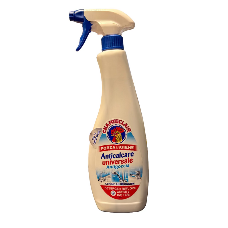 Chanteclair Bathroom Anticalcare Universal Antigoccia Forza & Igiene – 625ml | Italian Bathroom Cleaner