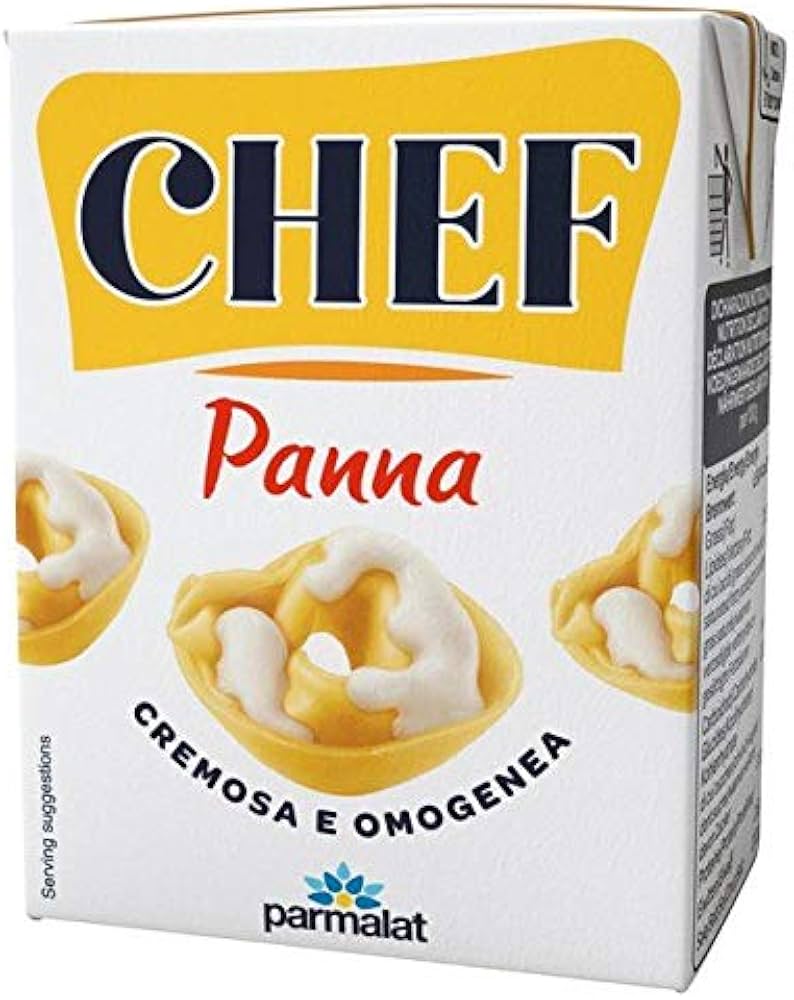 Box of Chef Panna cream with Parmalat logo