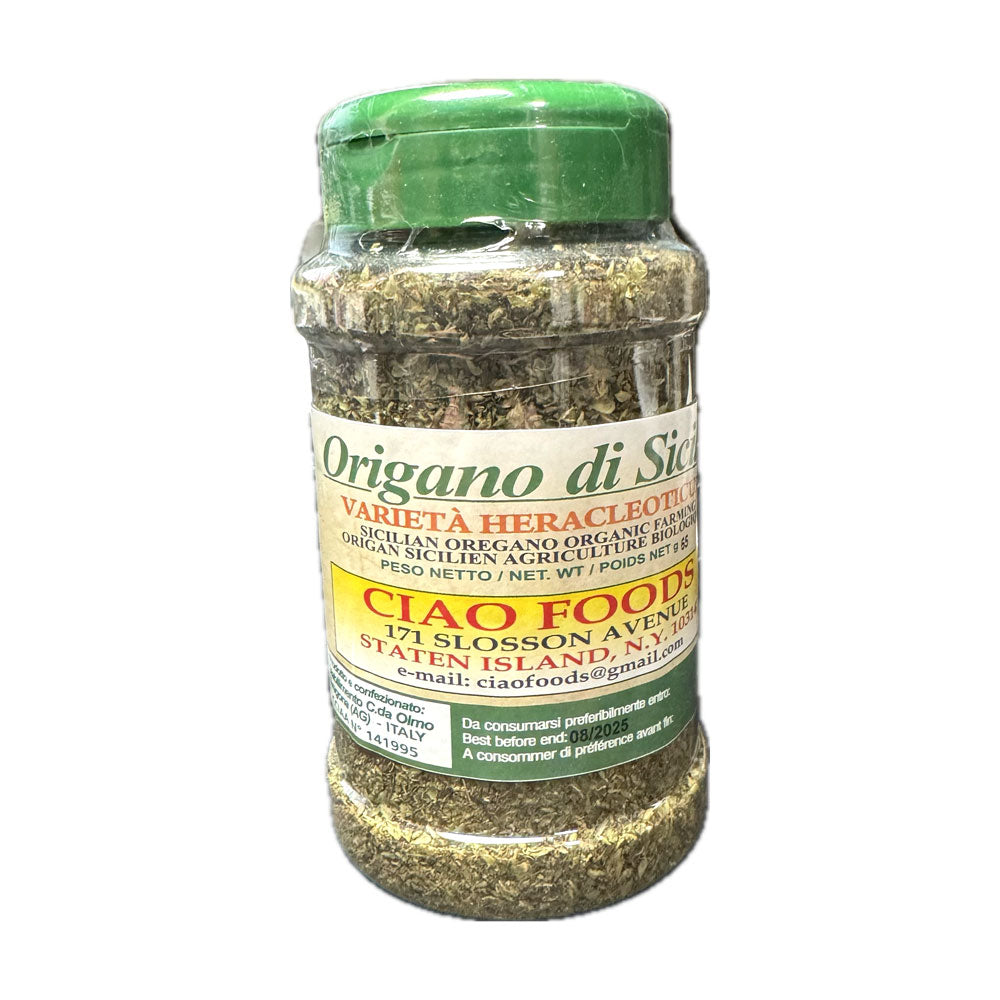 Ciao Foods Sicilian Oregano Shaker, Genuine Italian Dried Oregano, 65g 