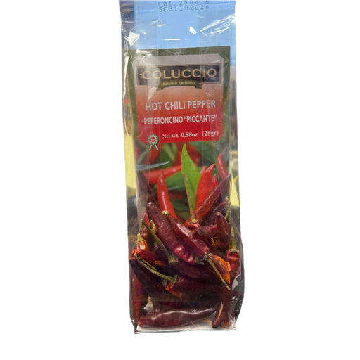 Coluccio Hot Sicilian Chili Pepper Very Hot, .88 oz | 25g