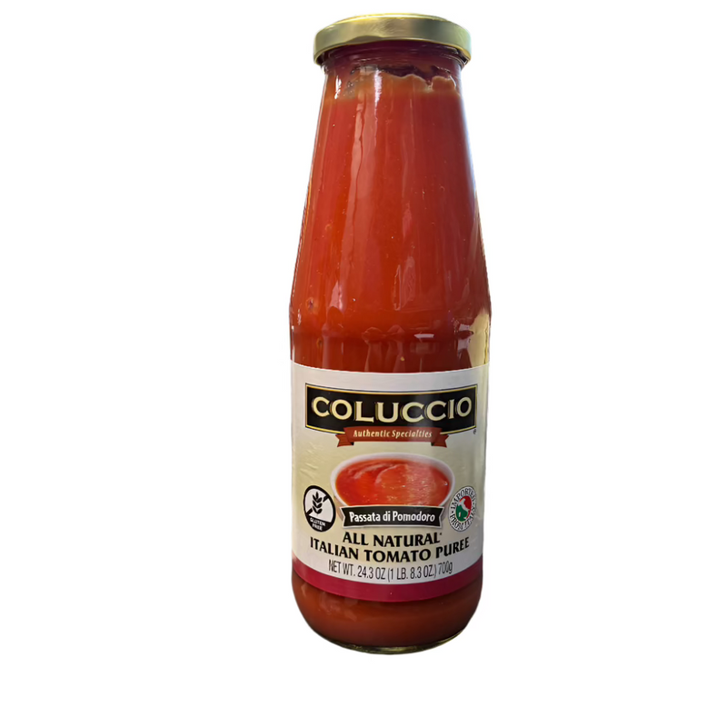 Coluccio Tomato Puree, Made from 100% Fresh Italian Tomatoes, 24.7 oz | 700g