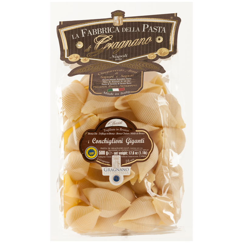 La Fabbrica Della Pasta Conchiglioni Giganti, #542, 17.6 oz | 500g