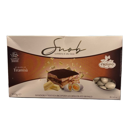 Snob tiramisu chocolate box with white background