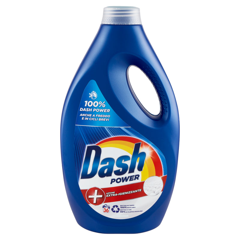 Dash Liquid Power Extra-Sanitizing Action Laundry Detergent 36 Loads, 1800 ml