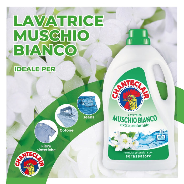 Chanteclair Classic White Musk Laundry Detergent, Lavatrice Muschio Bianco