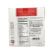 Nutrition facts label on a product packaging with a white background