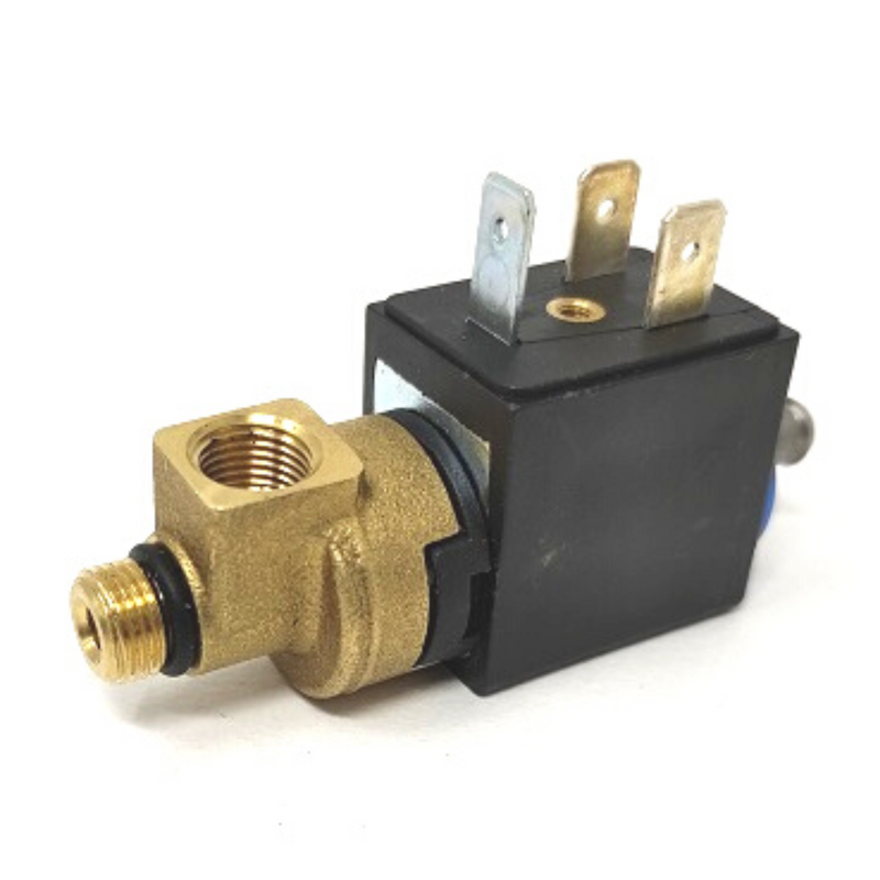 Didiesse Frog 3-WAY SOLENOID VALVE, black with brass components, for sprinkler systems