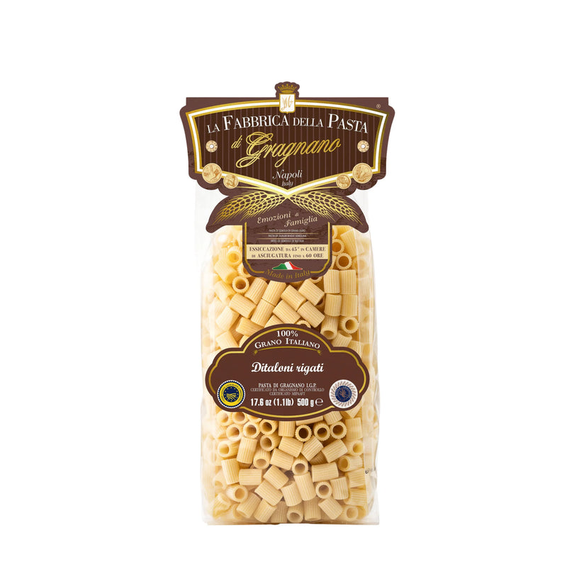 La Fabbrica Della Pasta Ditaloni Rigati, #523, 17.6 oz | 500g