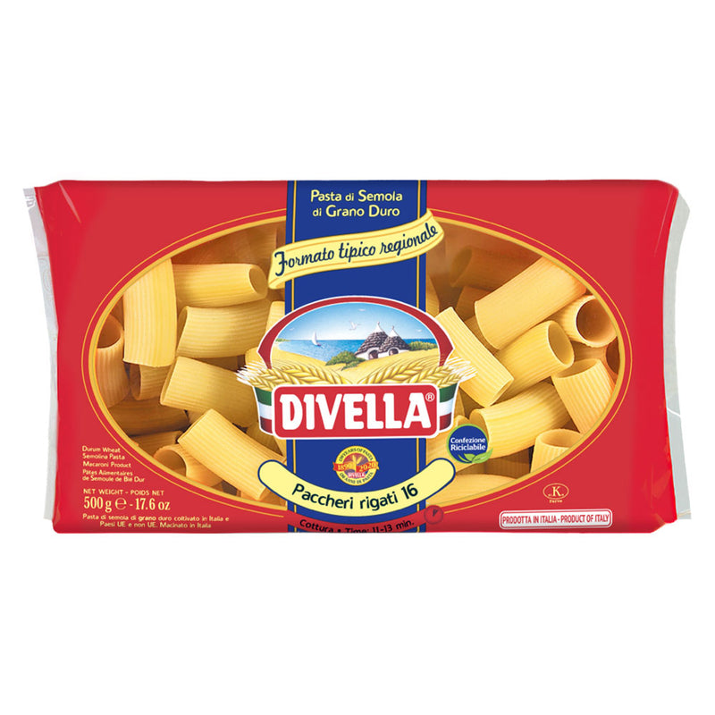 Divella Paccheri Rigati, #16, 1.1 lb | 500g
