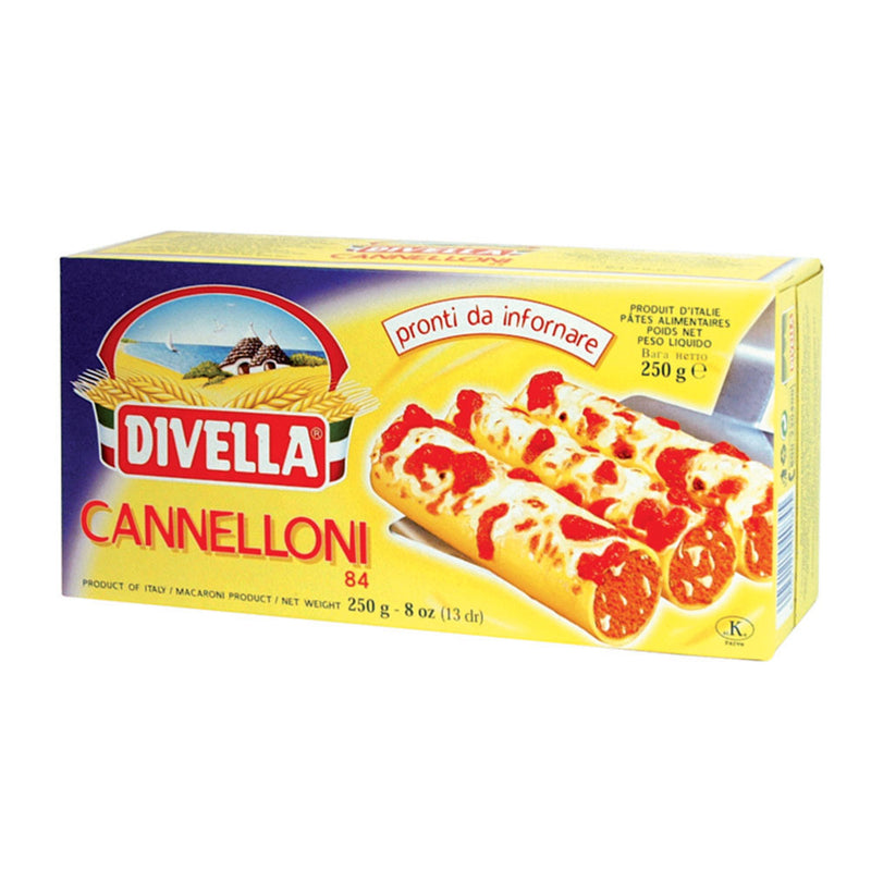 Divella Cannelloni Pasta, #84, Oven Ready, 8 oz | 250g