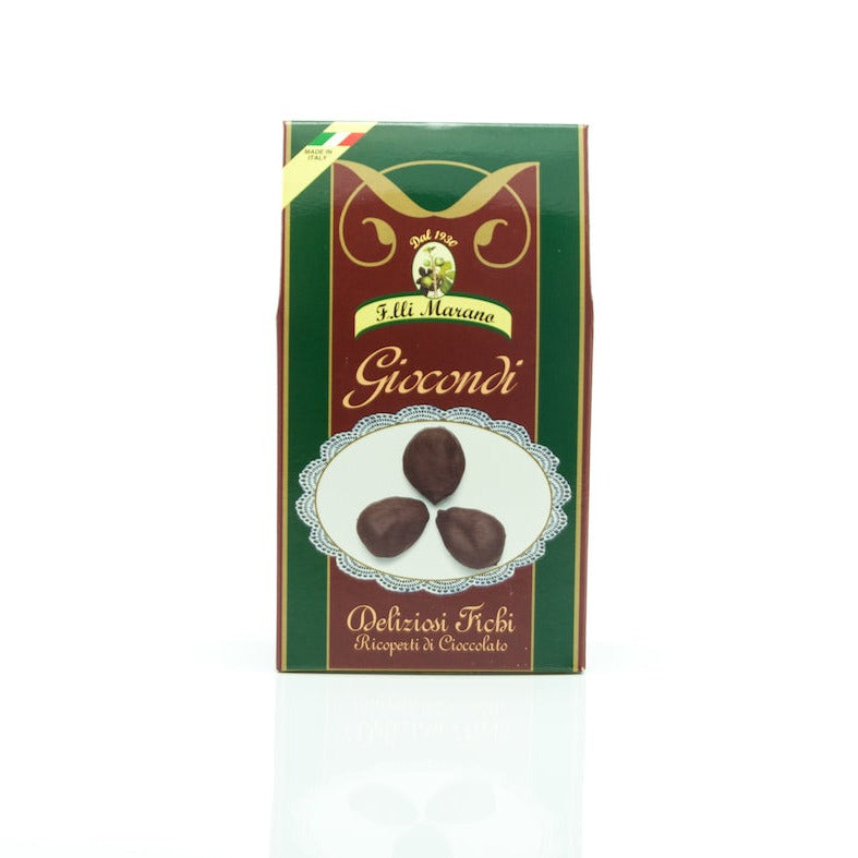 F.lli. Marano, Giocondi, Dried Figs Covered in Dark Chocolate, 8.8 oz | 250g