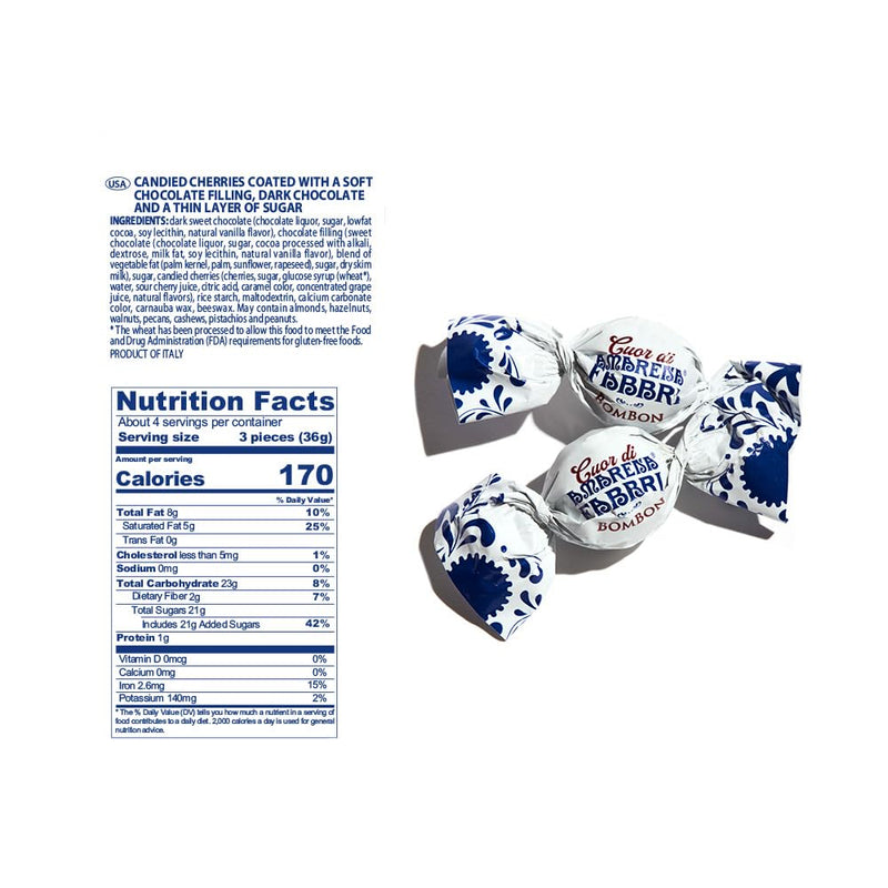 Fabbri Chocolate Bombons – Chocolate Covered Cherries, 5.3 oz