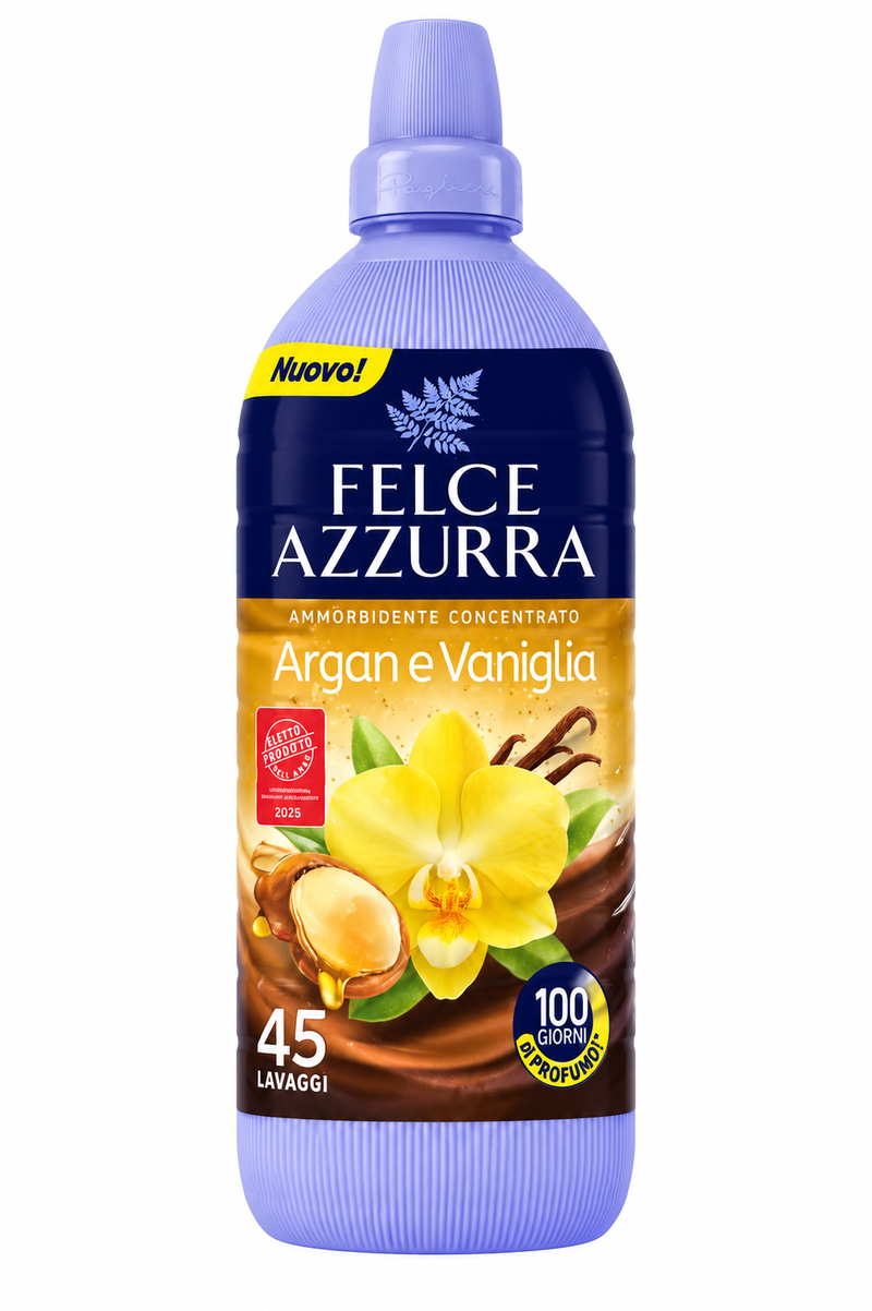 Felce Azzurra Argan & Vanilla Concentrated Fabric Softener – 30.4 fl oz (900ml)