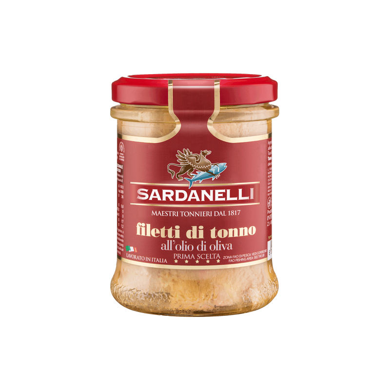 Sardanelli Tuna in Olive Oil, Filetti di Tonno, 190g