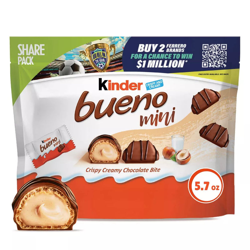 Kinder Bueno Mini Chocolate Candy, 5.7 oz |  162g