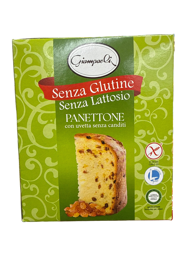 Giampaoli Gluten-Free Lactose-Free Panettone with Candied Fruit, 14.11 oz | 400g