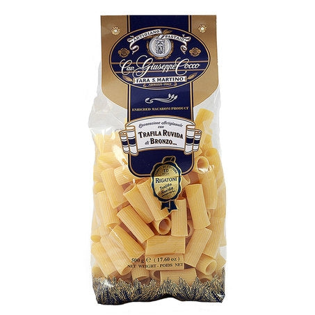 Giuseppe Cocco Rigatoni #A34, 500g - 17.6 oz — Piccolo's Gastronomia ...