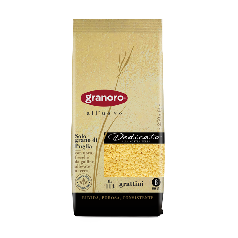 Granoro Dedicato Grattini Egg Pasta, #114, 8.8 oz | 250g