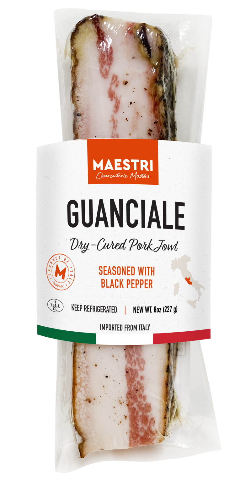 Maestri Guanciale, Cured Jowl, 8oz | 227g