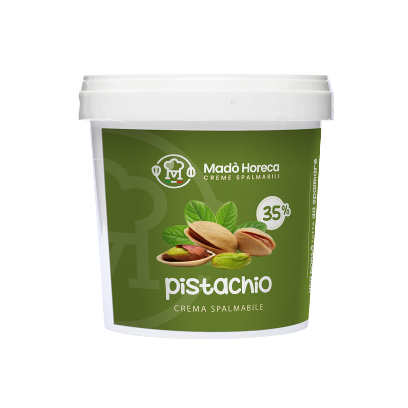 Mado Pistacchiello – Pistachio Cream Spread, 35% Pistachio, Gluten Free, Non-GMO, 3kg Bucket