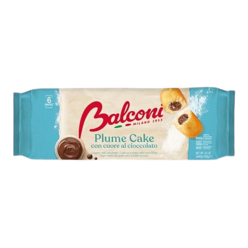 Balconi Plum Cake Classic W/ Chocolate Filling, 8 oz | 228g