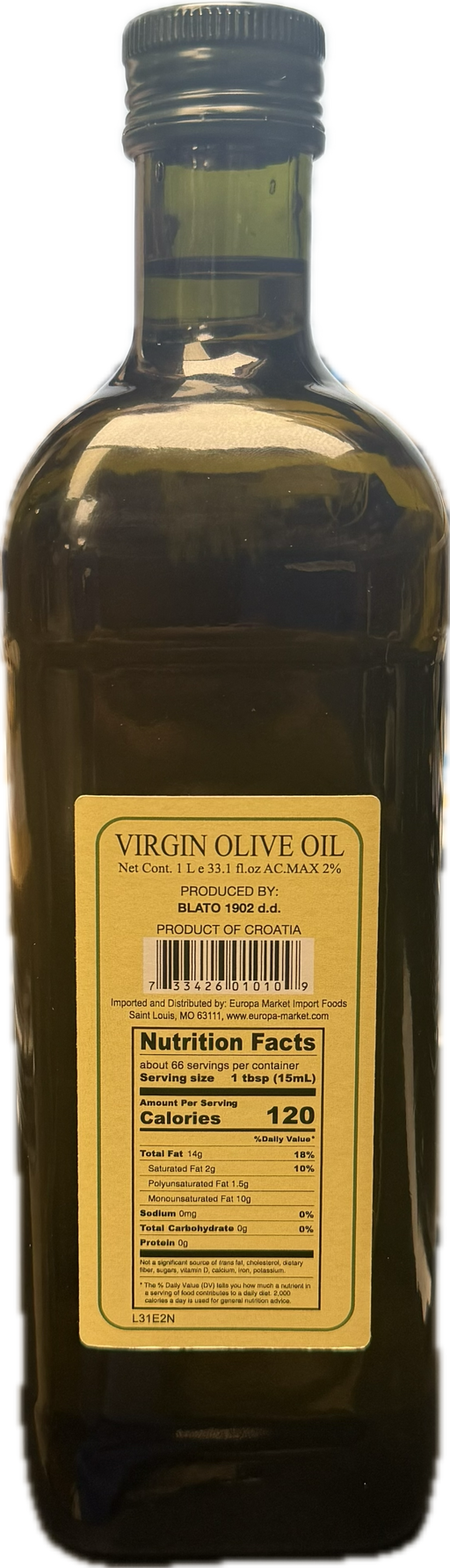Virgin Olive oil From The Island of Korcula Dalmatia, 33.1 fl oz Virgin Olive oil From The Island of Korcula Dalmatia, 33.1 fl oz