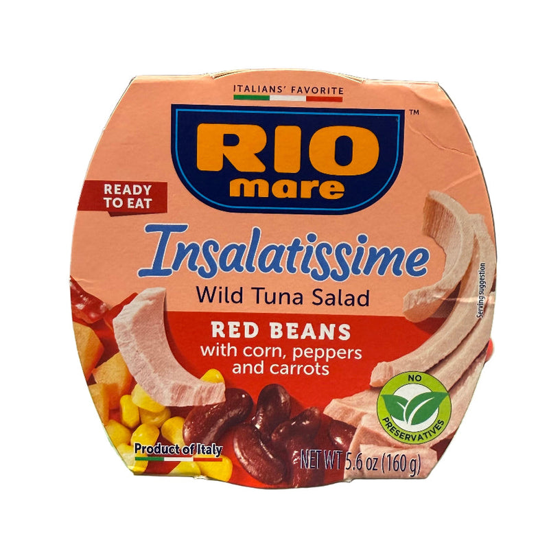 Rio Mare Insalatissime Wild Tuna Salad package on a green surface