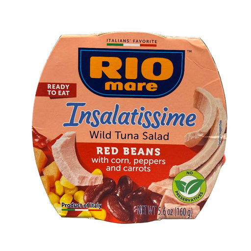 Rio Mare Insalatissime Wild Tuna Salad package on a green surface