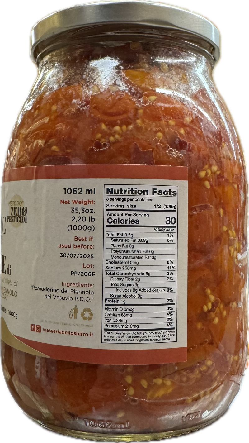 Masseria Dello Serro Piennolo Del Vesuvio Tomatoes D.O.P., 35.27 oz | 1050g
